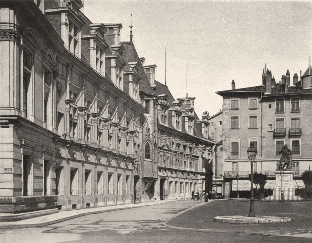 ISÈRE. Grenoble- Palais de justice. SMALL. 1904 old antique print picture